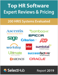 Top HR Software for 2019--Get Expert Reviews & Pricing--Free Analyst Report