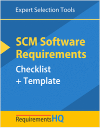 SCM Software Requirements Checklist & Template 2023