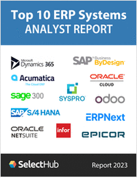 Top 10 ERP Systems for Your Business--Free Analyst Report