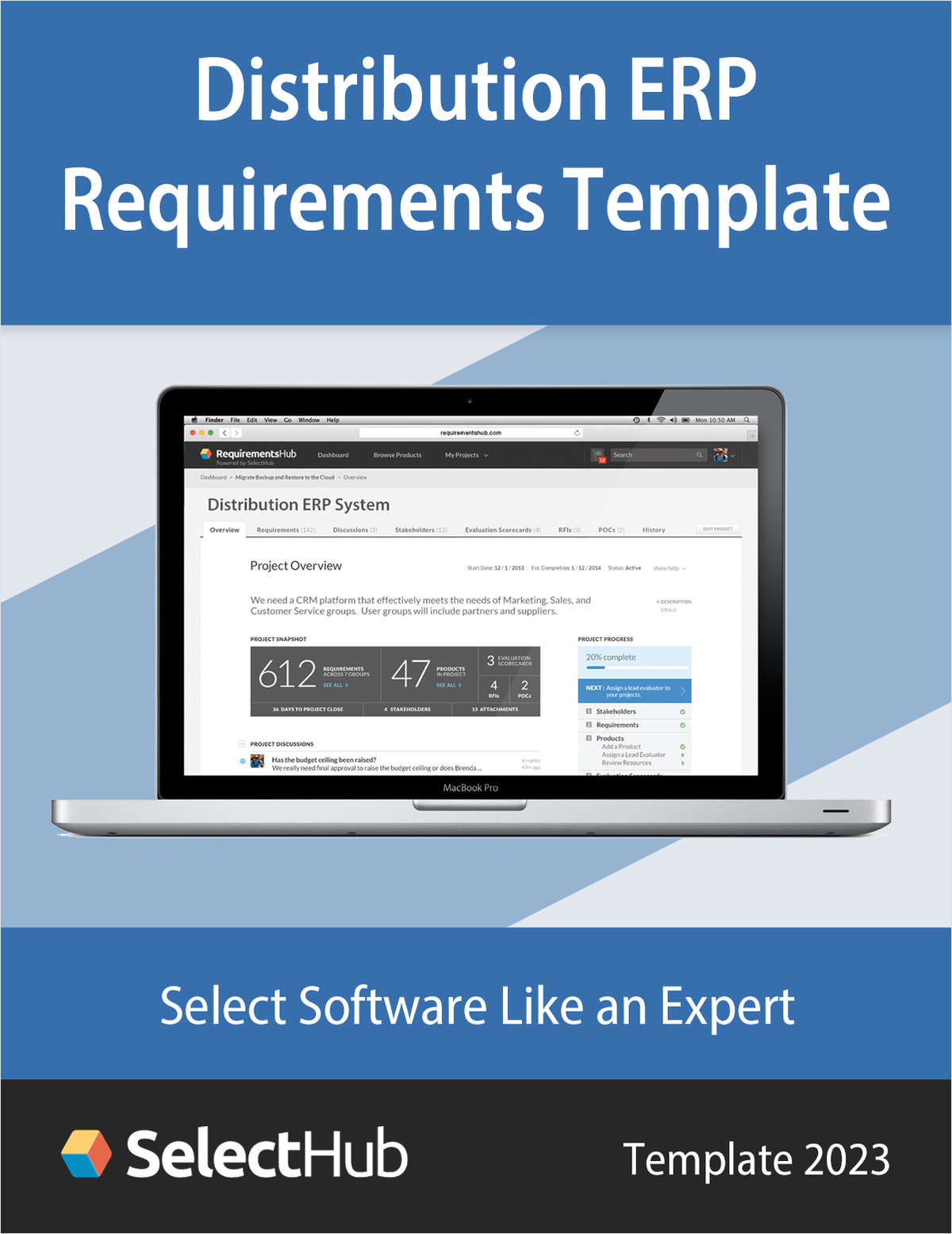 Distribution ERP Software Requirements Template for 2023