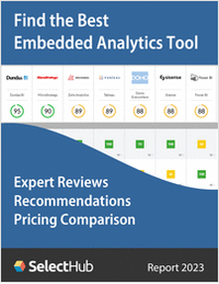 Find the Best Embedded Analytics Tool for Your Organization--Expert Analysis, Recommendations & Pricing