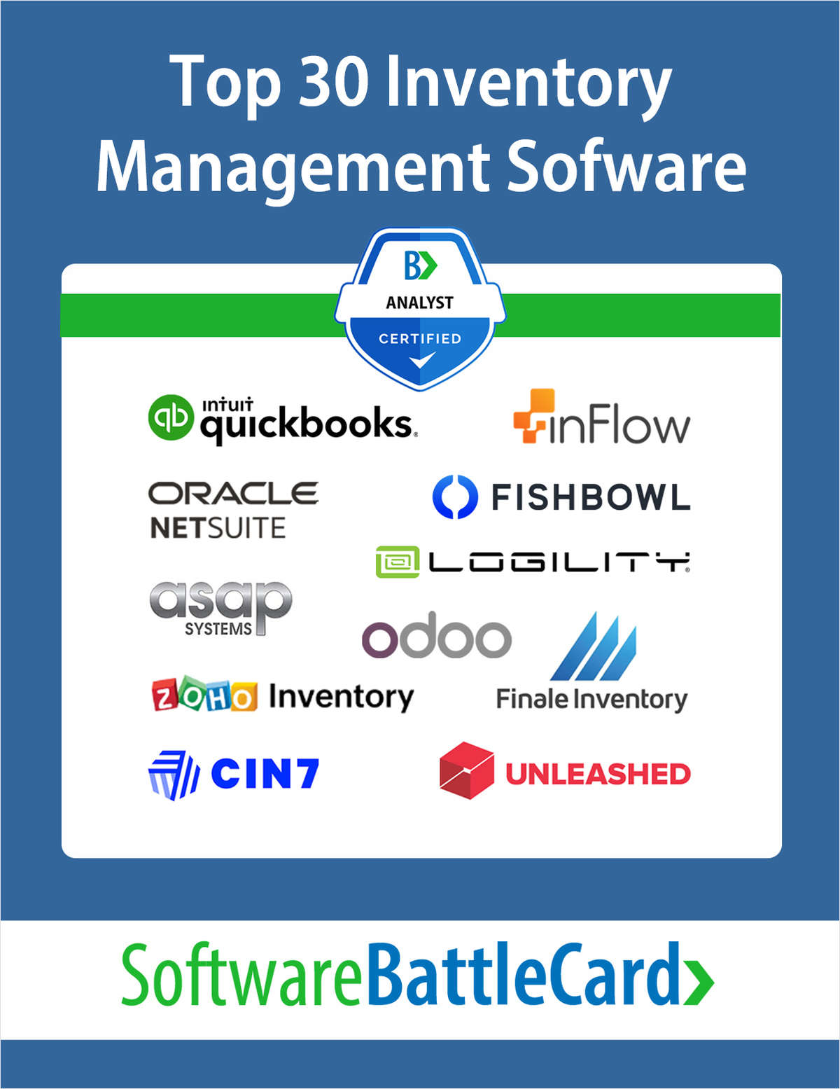 Top 30 Inventory Management Software BattleCard 2023
