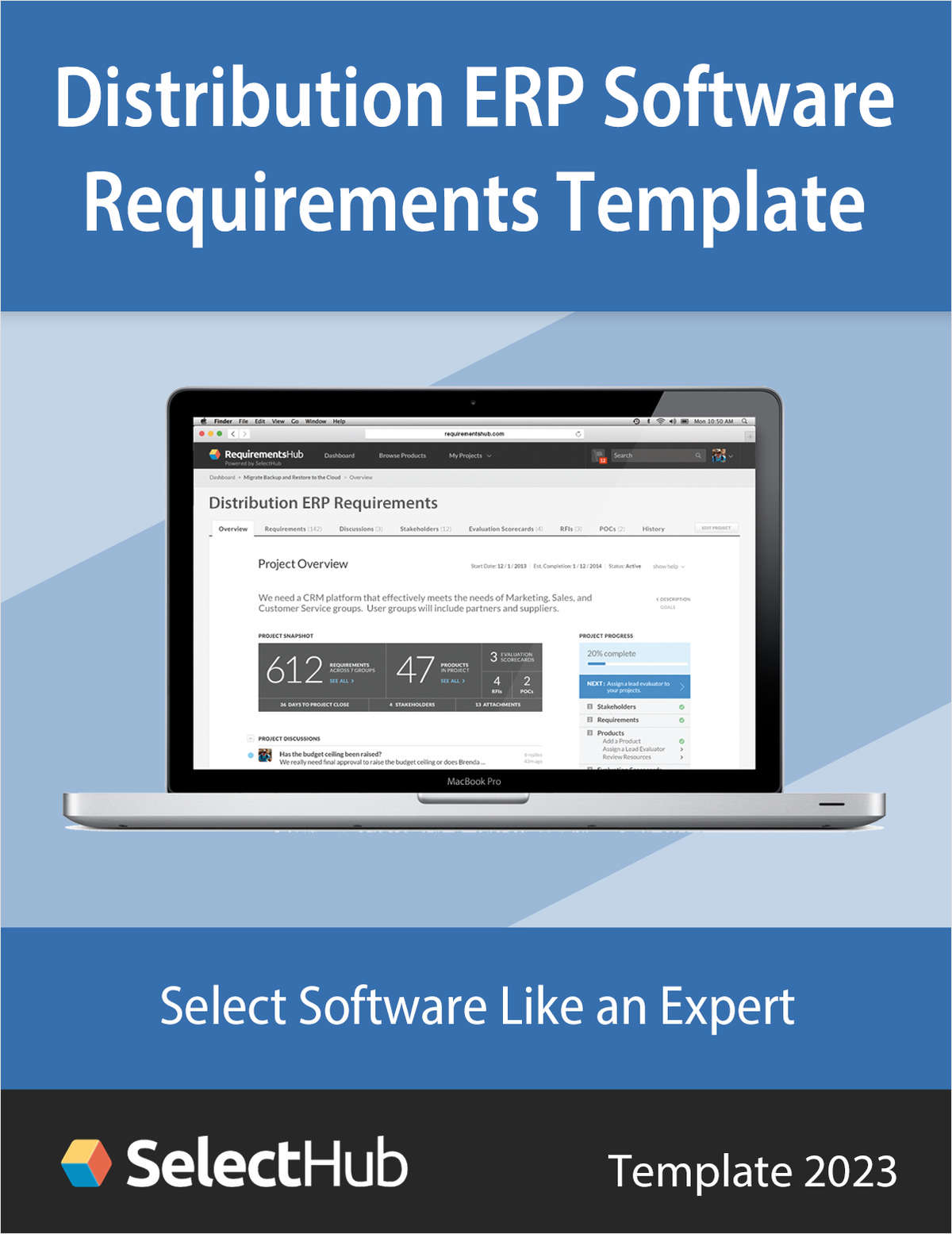 Distribution ERP Software Requirements Template 2023