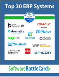 Top 30 Enterprise Resource Planning (ERP) Systems BattleCard 2023