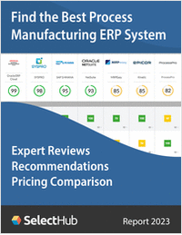 Find the Best Process Manufacturing ERP System for Your Industry--Expert Comparisons, Recommendations & Pricing
