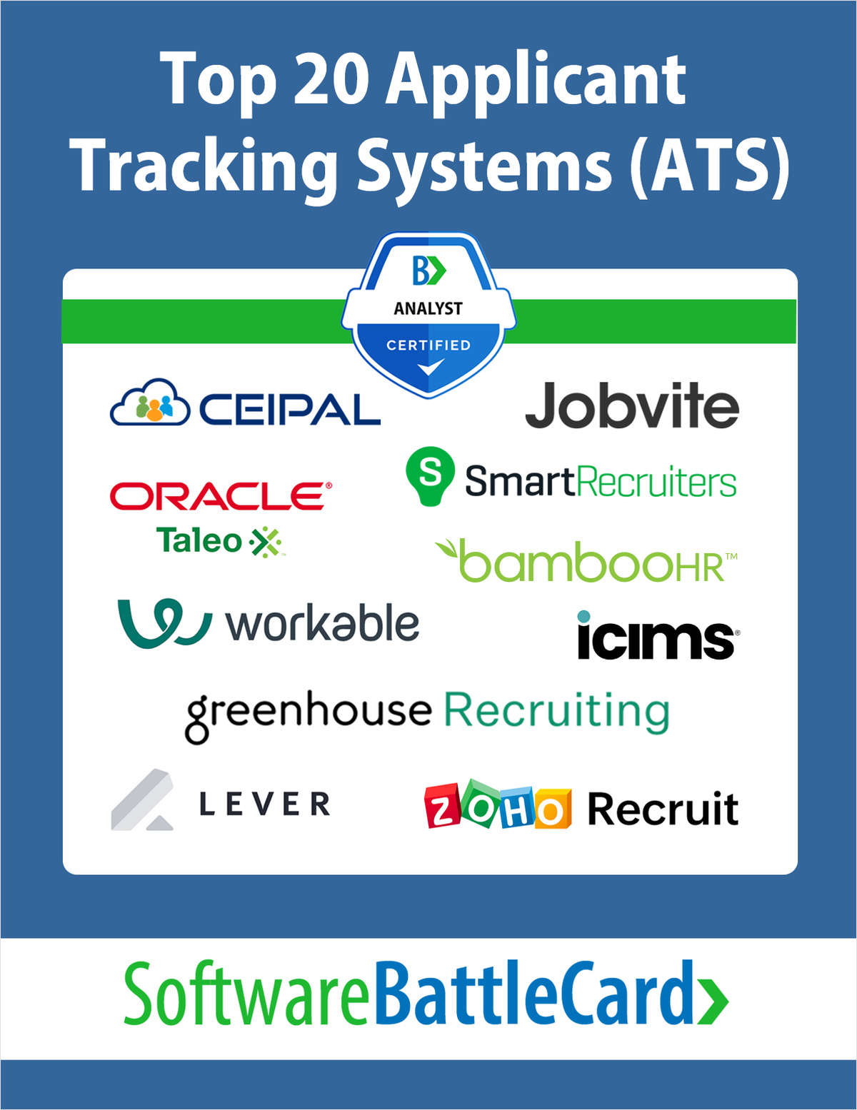 Top 20 ATS Systems BattleCard 2024: Greenhouse Recruiting vs. Alternatives
