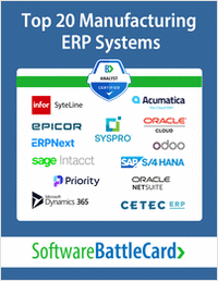 Top 20 Manufacturing ERP BattleCard 2024: Infor SyteLine ERP vs. Alternatives