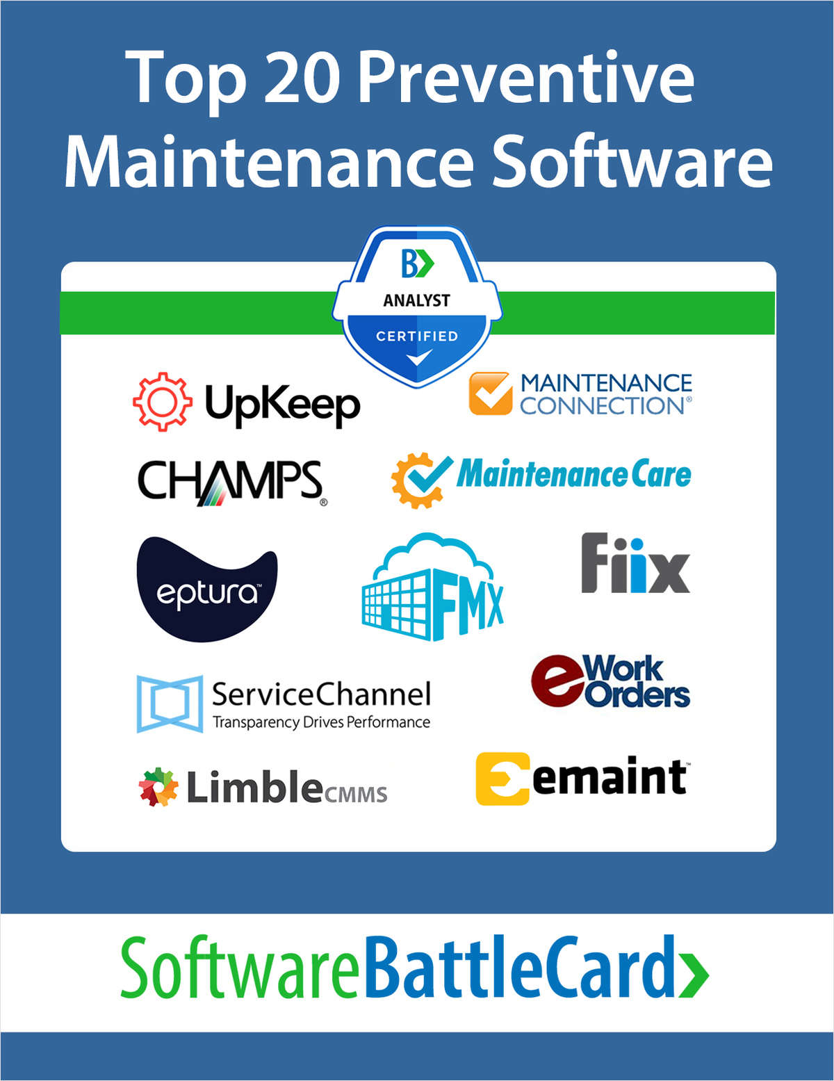 Top 20 Preventive Maintenance Software 2025―Fiix, UpKeep and eMaint CMMS vs. Alternatives