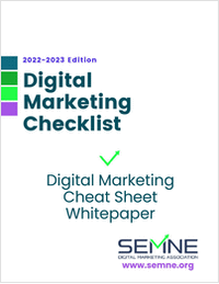 Digital Marketing Cheat Sheet Checklist