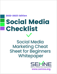 Social Media Cheat Sheet Checklist White Paper