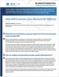 IDC Analyst Connection - Why B2B Customer Care Needs to Be Different