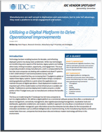 Utilizing a Digital Platform to Drive Operational Improvements