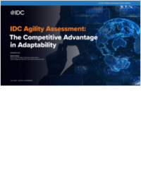 IDC Agility Assessment: ​Competitive Advantage in Adaptability