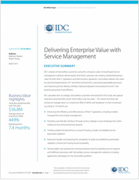 Delivering Enterprise Value with Service Management