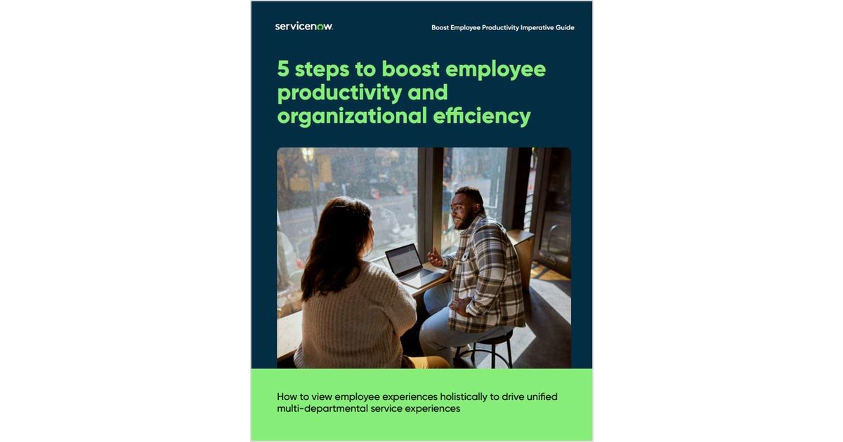 5 Steps To Boost Employee Productivity And Organizational Efficiency Free Ebook 2427