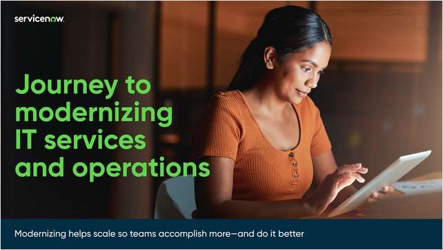 Journey to modernizing IT services and operations
