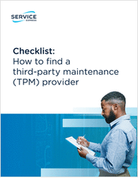 Third-party maintenance (TPM) provider checklist