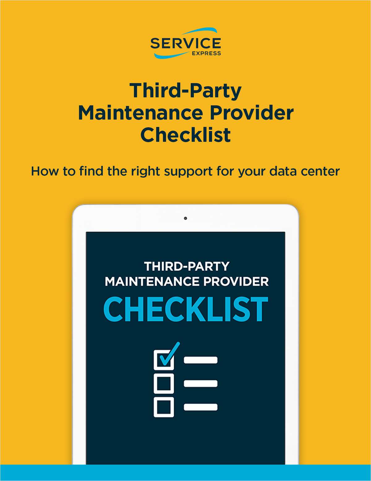 Third-Party Maintenance Provider Checklist