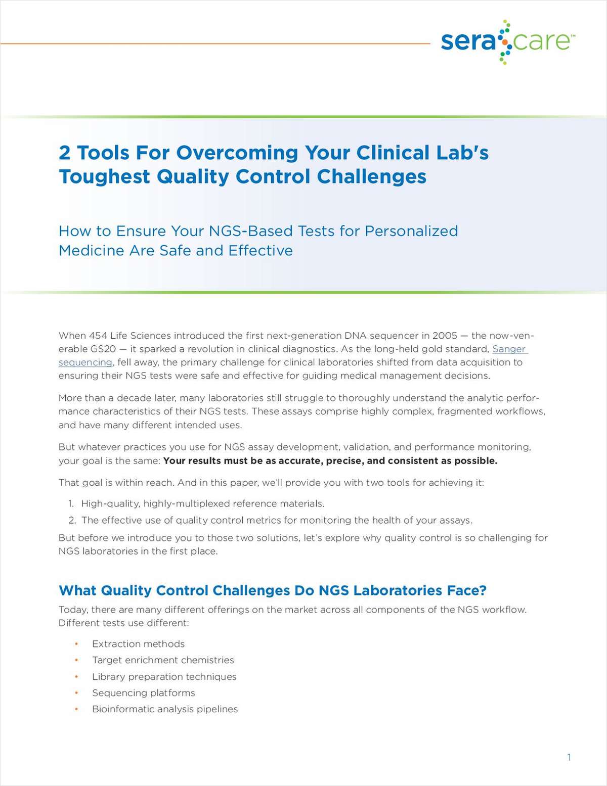 2 Tools for Overcoming Your Clinical Lab's Toughest Quality Control Challenges
