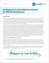 Development of a Novel Reference Material for Minimal Residual Disease Monitoring Assays