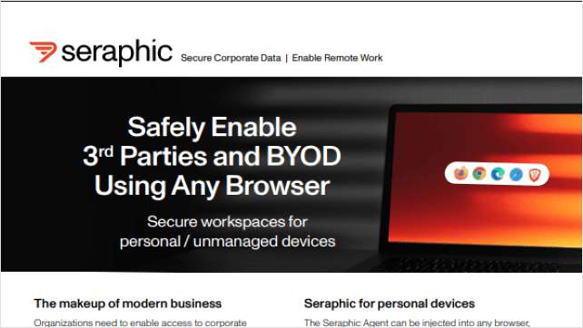 Safely Enable 3rd Parties and BYOD Using Any Browser