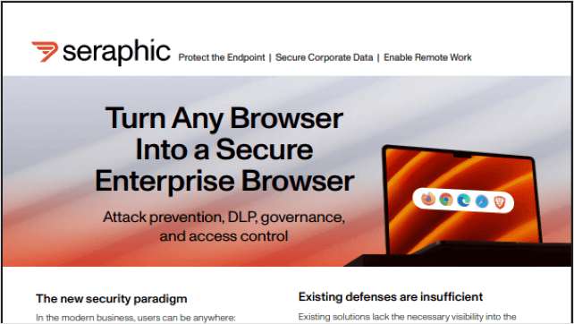 Turn Any Browser Into a Secure Enterprise Browser