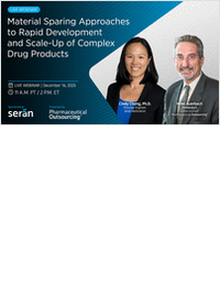 Material Sparing Approaches to Rapid Development and Scale-Up of Complex Drug Products