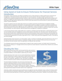 Using Speed at Scale to Ensure Network Infrastructure Performance for Financial Services