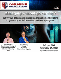 Managing without governing? Why your organization needs a management system to govern your information resilience program.