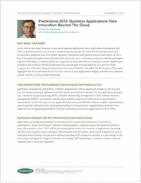 Forrester: Business Applications Take Innovation Beyond The Cloud