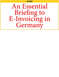 An Essential Briefing to E-Invoicing in Germany
