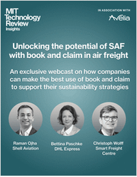 Unlocking the potential of SAF with book and claim in air freight