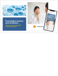 Elevate personal care sensory experiences with formulation texture and scent