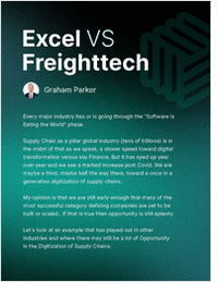 Goodbye Excel, Hello FreightTech SAAS