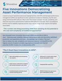 5 Must-Have Innovations in AI Powered Industrial Asset Performance Management  Adding value to organizations of all sizes and assets of all types