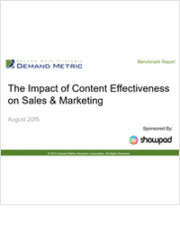 The Impact of Content Effectiveness on Sales and Marketing