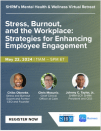 Stress, Burnout, and the Workplace: Strategies for Enhancing Employee Engagement