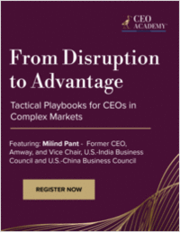 From Disruption to Advantage: Tactical Playbooks for CEOs in Complex Markets