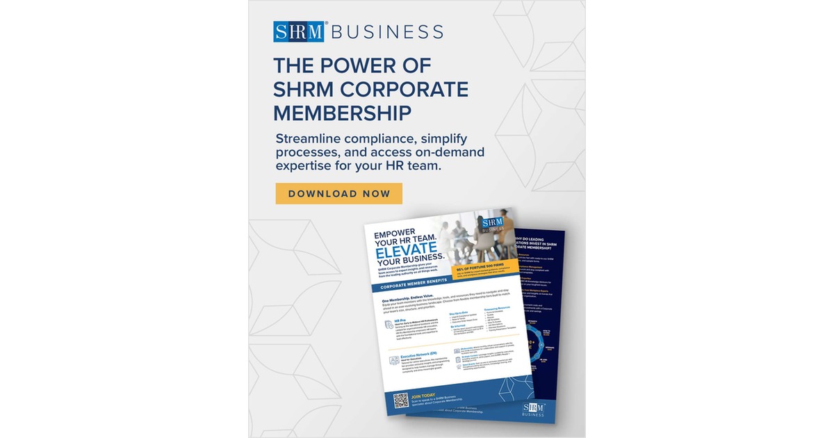 SHRM Corporate Membership: Strategic Advantage for HR Leaders