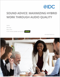 IDC Vendor Spotlight - Sound Advice: Maximizing Hybrid Work Through Audio Quality