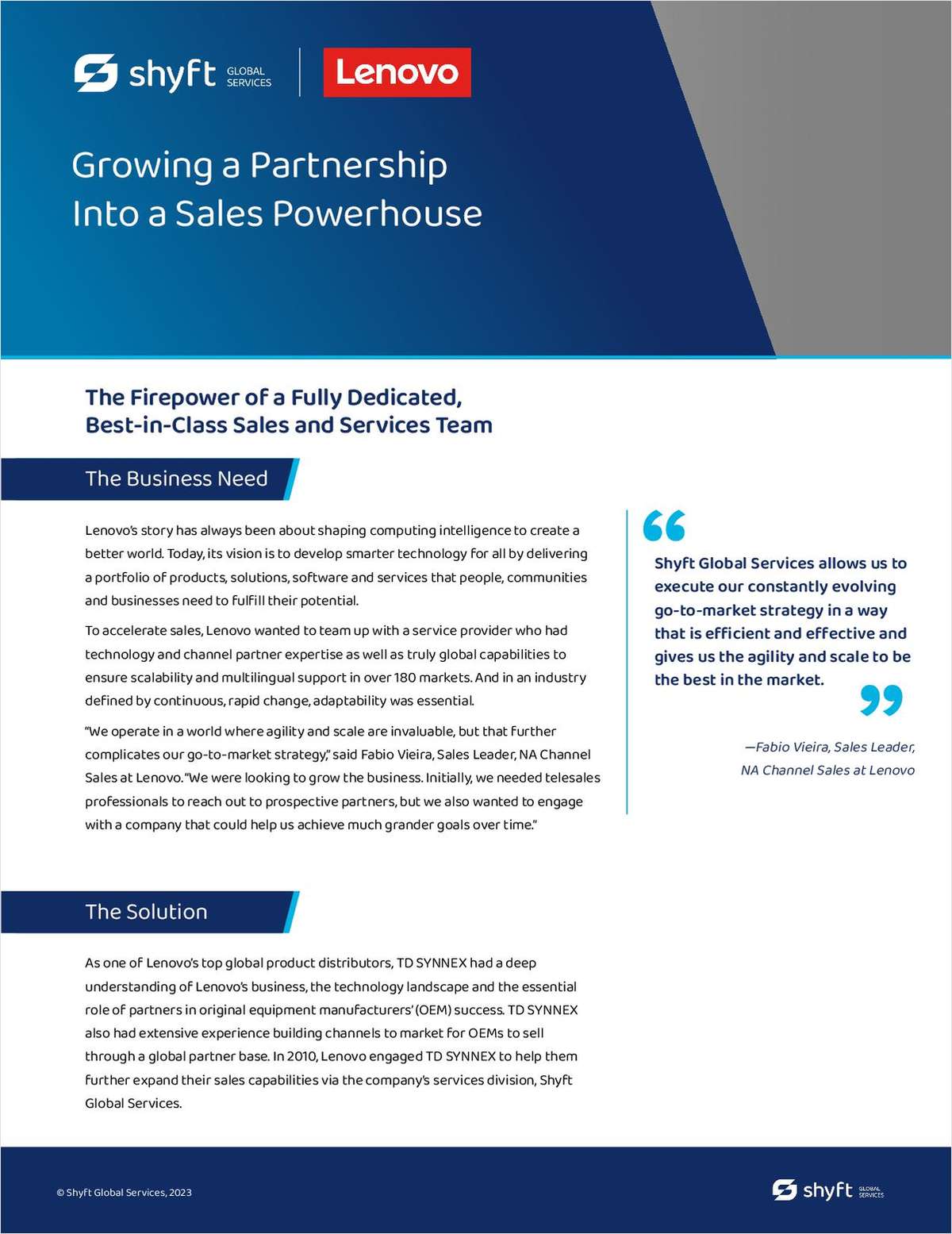 Growing a Partnership Into a Sales Powerhouse - Lenovo Case Study