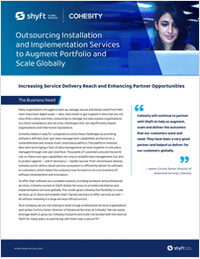Outsourcing Installation and Implementation Services to Augment Portfolio and Scale Globally - Cohesity Case Study