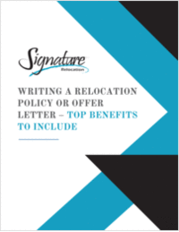 Writing a Relocation Policy or Offer Letter - Top Benefits to Include