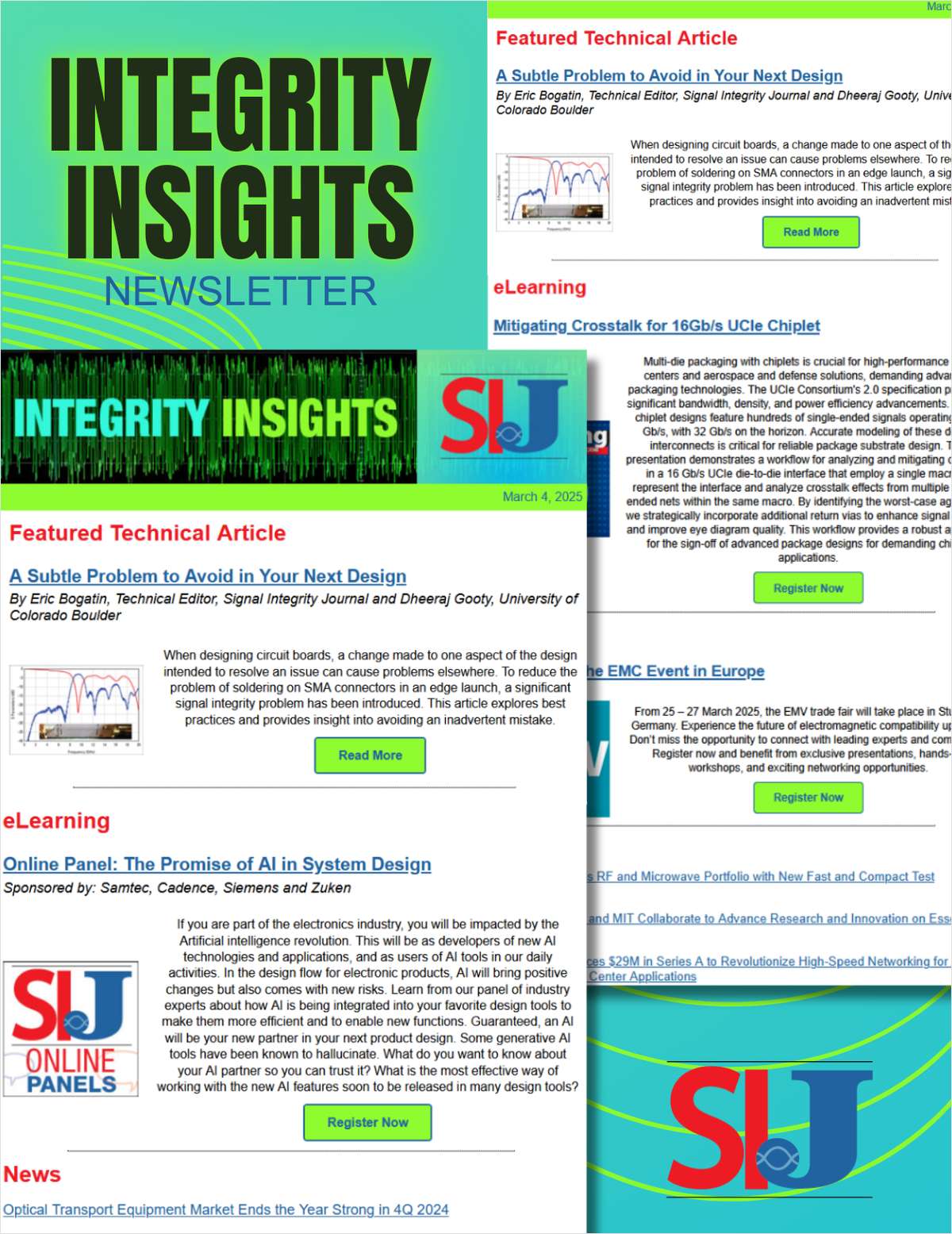 Signal Integrity Journal Newsletter - Integrity Insights