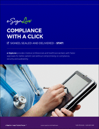 Compliance with a Click: e-Signatures for Healthcare