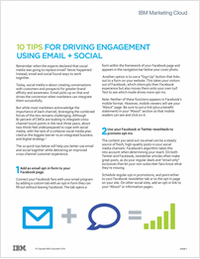 10 Tips for Driving Engagement Using Email + Social