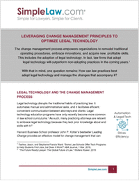 Leveraging Change Management Principles to Optimize Legal Technology