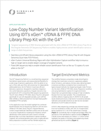 Low Copy Number Variant Identification Using IDT's xGen cfDNA and FFPE DNA Library Prep Kit with the G4 Sequencing Platform