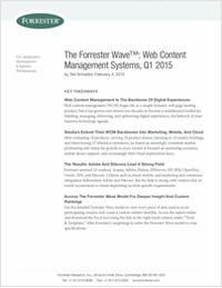 The Forrester Wave™: Web Content Management Systems