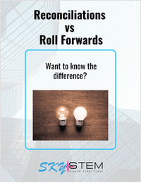 Difference Between Reconciliations and Roll Forwards